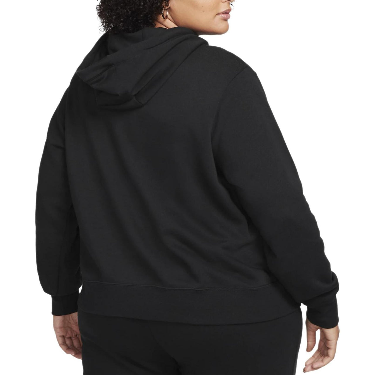 (WMNS) Nike Sportswear Club Fleece Hoodie Plus Size 'Black' DV5091-010