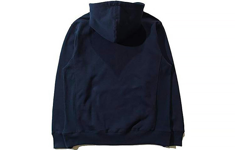 Men's NOAH Alphabet Logo hooded Fleece Lined Navy Blue SS1FW18NVY