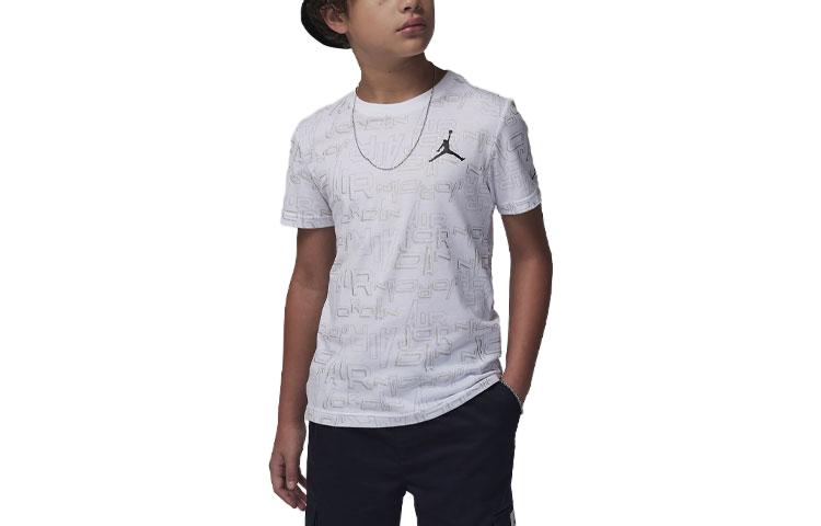 (GS) Air Jordan Clear Lane T-Shirt 'White' 95C819-001