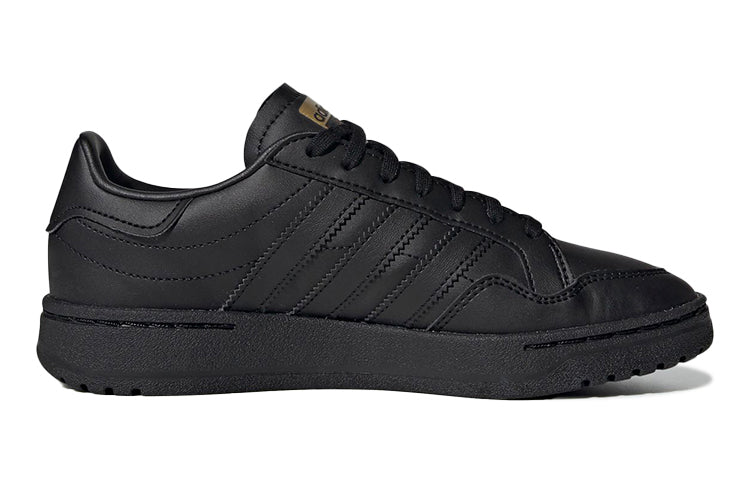 (GS) adidas originals Team Court J 'Black' EF6808