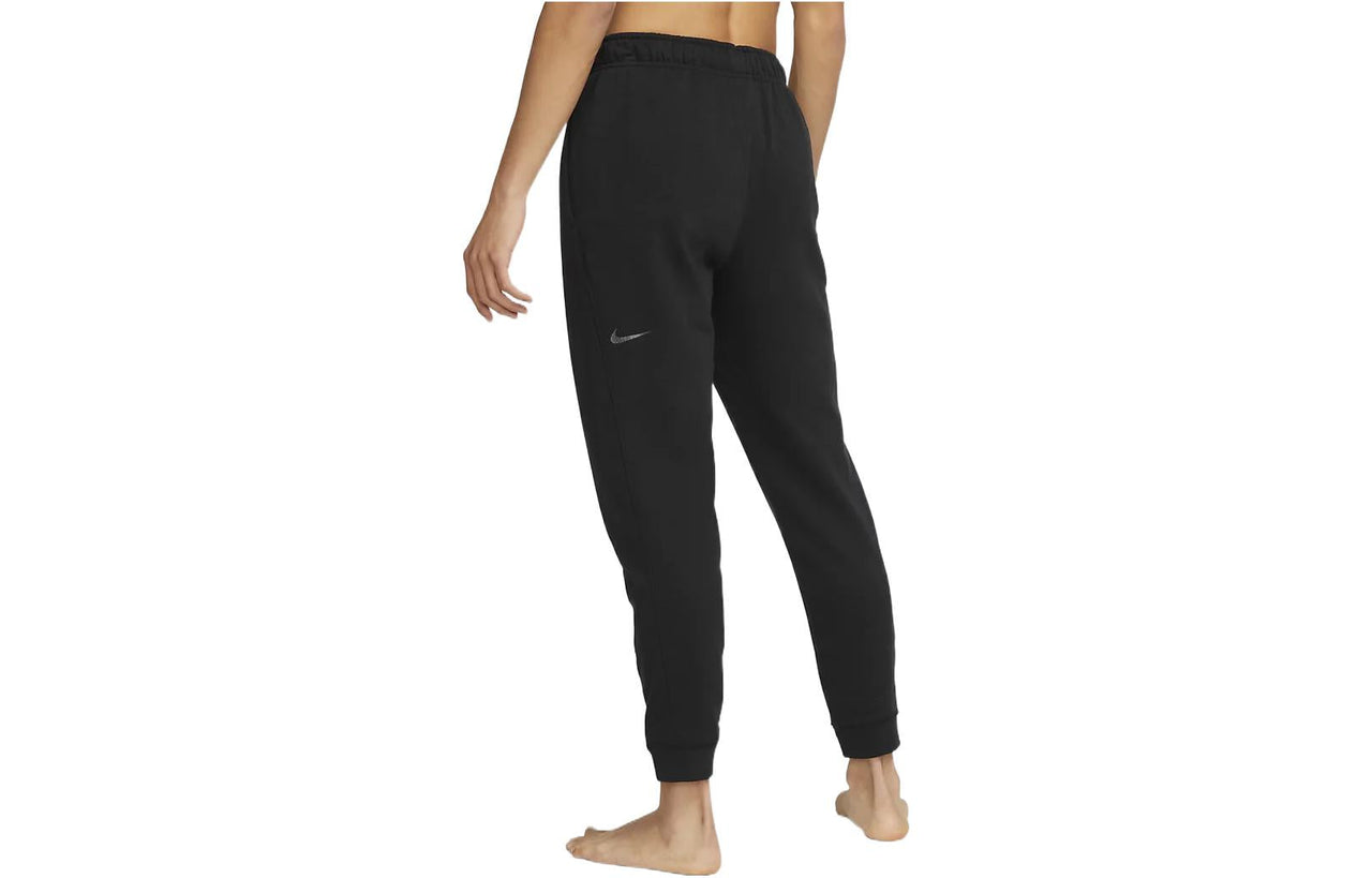 Nike Solid Color Elastic Waistband Bundle Feet Sports Pants Men's Black DM7834-010