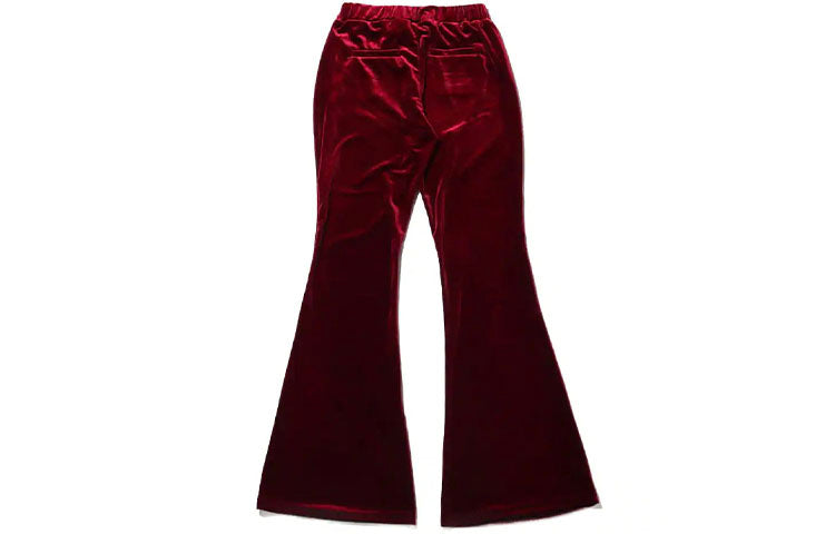 (WMNS) FILA Solid Color Casual Red Long Pants/Trousers FL3552-40