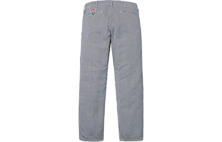 Supreme FW19 Week 3 x Ben Davis Work Pant Crossover Gray Orange Contrasting Colors Cargo Long Pants Unisex Gray SUP-FW19-410
