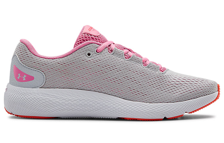 (WMNS) Under Armour Charged Pursuit 2 'Halo Grey Pink' 3022604-102