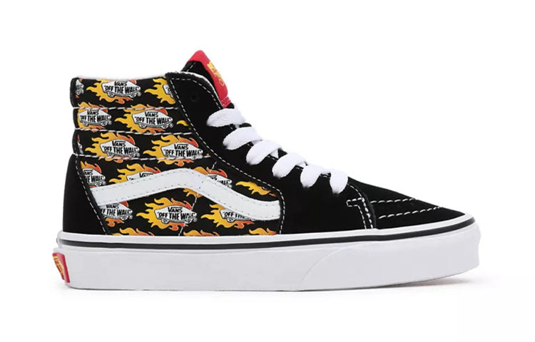 (PS) Vans Flame Logo Repeat SK8-Hi 'Black Yellow' VN000D5FAC4