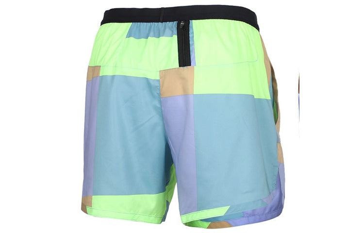 Men's Nike Flex Stride Wild Run 5 Dri-Fit Colorblock Running Shorts Green CJ5830-358