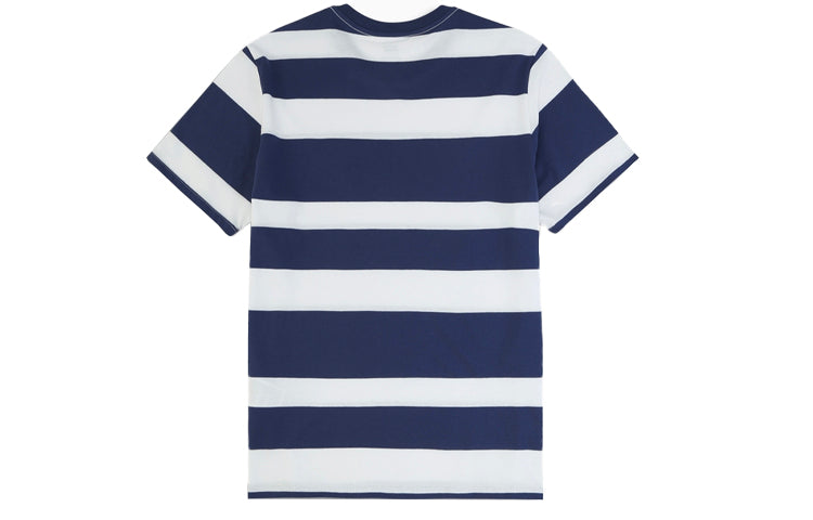 Men's Levis Round Neck Stripe Short Sleeve Blue White T-Shirt 56809-0039