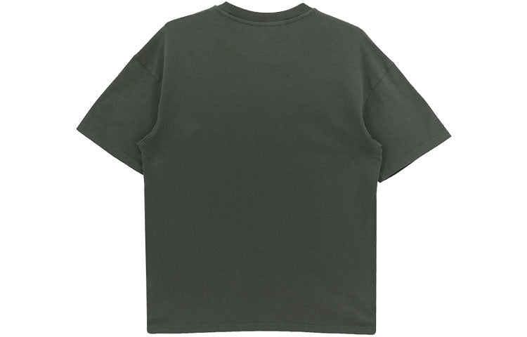 Men's Vans Cartoon Breathable Athleisure Casual Sports Round Neck Short Sleeve Dark Green VN0A54P9469
