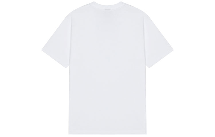 New Balance Men's New Balance Logo Alphabet Printing Round Neck Loose Short Sleeve White MT01567-WT