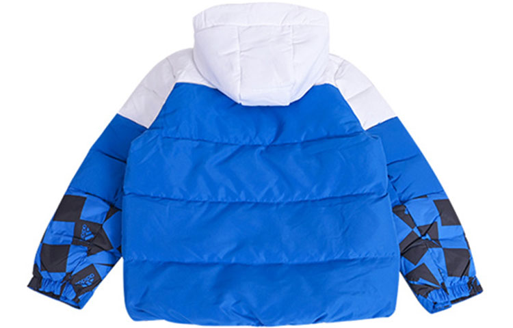(GS) adidas Originals Long Down jacket 'Blue White' IN5205