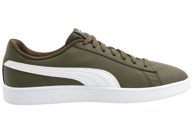 PUMA Unisex Smash V2 L Sneakers Green/White 365215-11