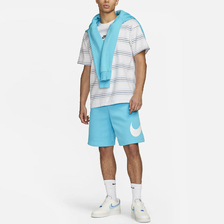 Nike Sportswear Club Graphic Logo Shorts 'Blue White' BV2721-416