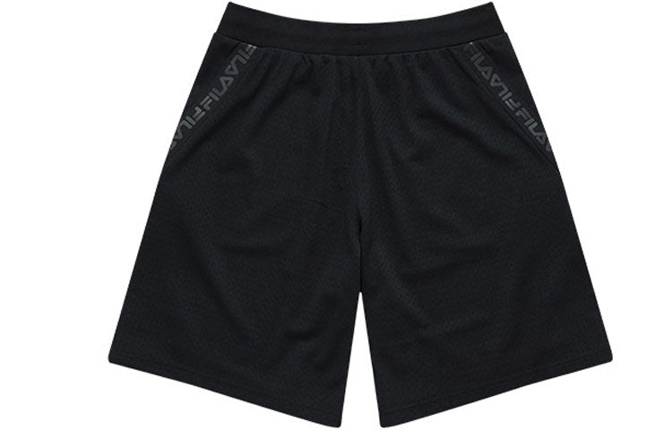 Fila FUSION Loose Casual Sports Knit Shorts Couple Style Black T11U126602F-BK