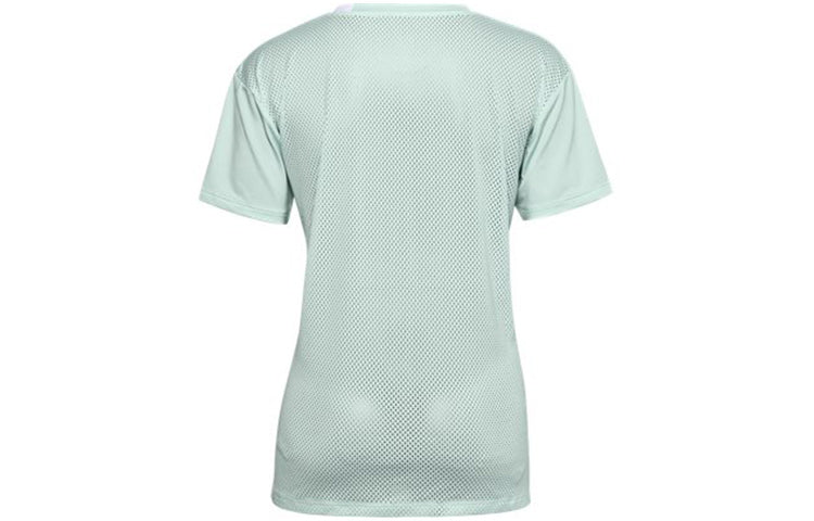 (WMNS) Under Armour Sport Graphic Training Sports Short Sleeve Blue 1356301-403