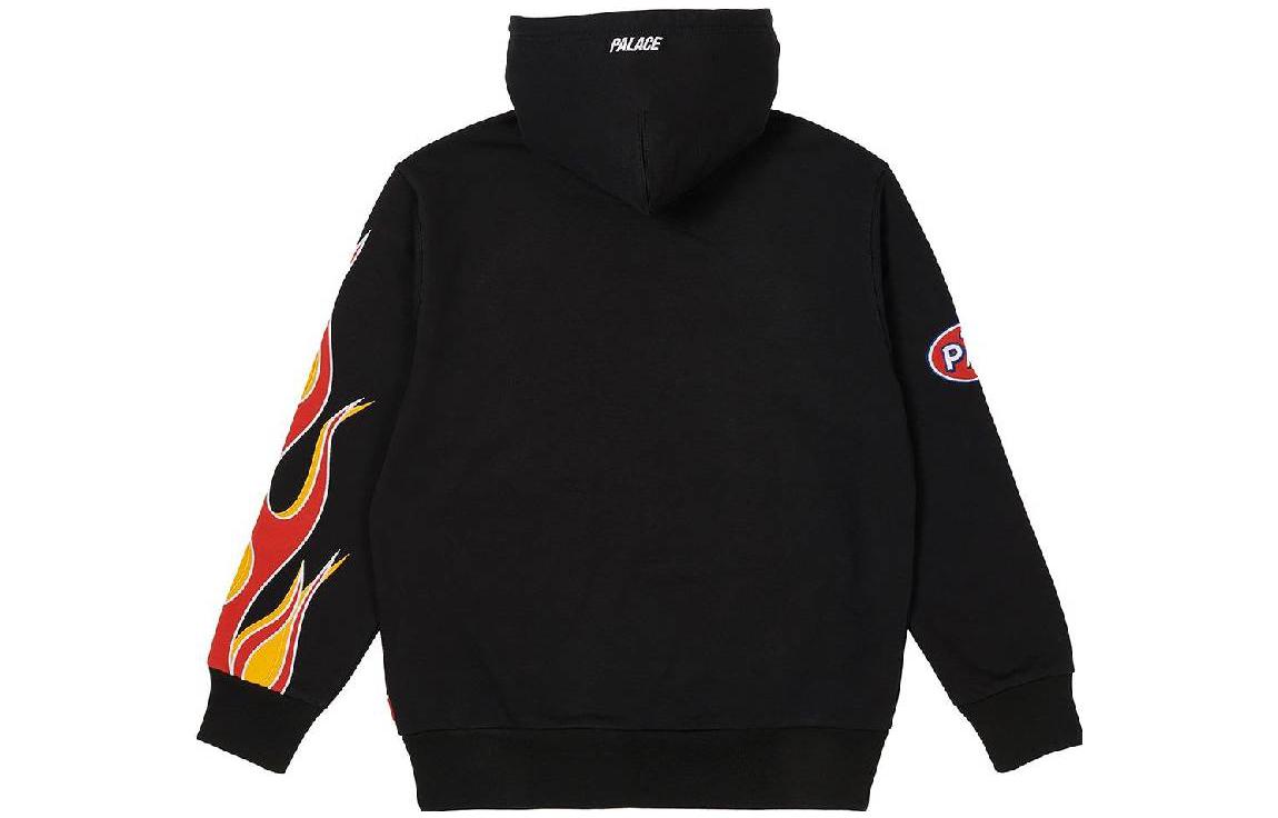 Palace Flame Hoodie 'Black' P22CS180