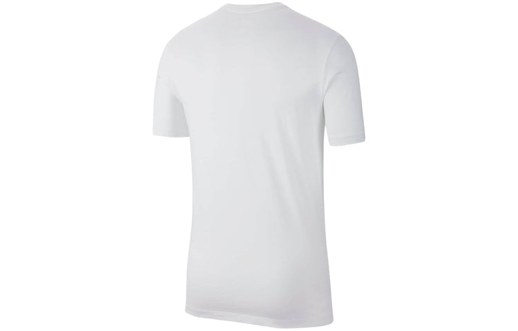 Men's Nike Printing Round Neck Pullover Short Sleeve White T-Shirt CI6266-100