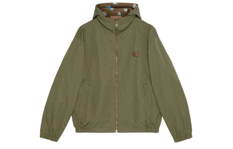 Gucci X Doraemon Reversible Nylon GG Jacket 'Beige Green' 654753-ZAGUC-2138