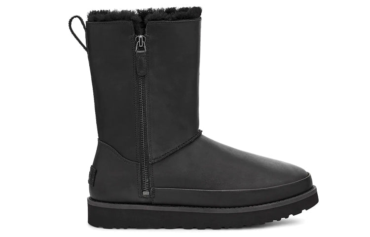(WMNS) UGG Classic Zip Snow Boots Black 1116105-BLK
