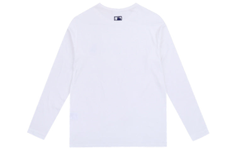 MLB Unisex Embroidery Round-neck Swea White 31TS02941-07W