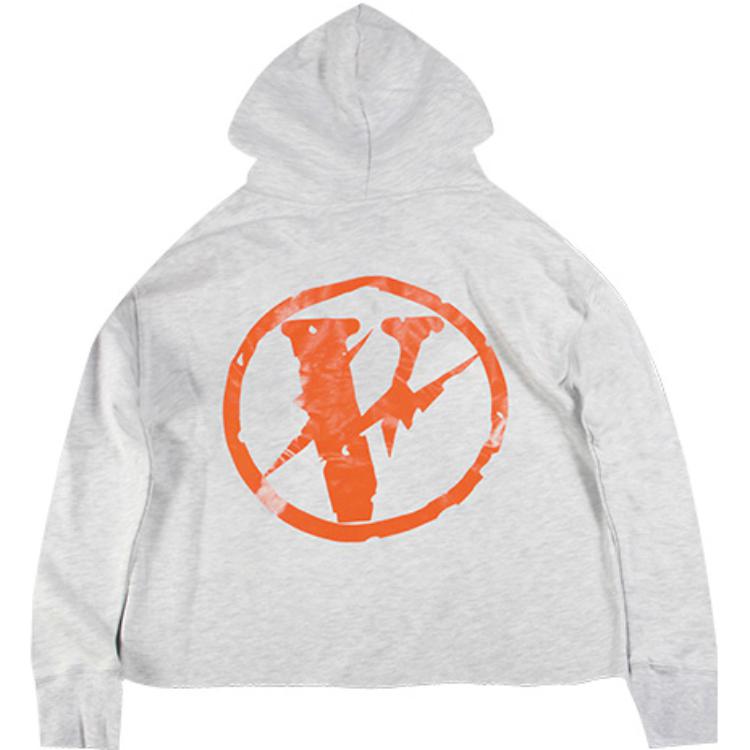 VLONE x Fragment Design Crossover Flash Large Logo Gray Orange VLHD17FW004-01