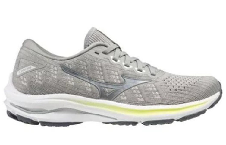 (WMNS) Mizuno Wave Rider 25 Waveknit Wide 'Grey Green' J1GD217793