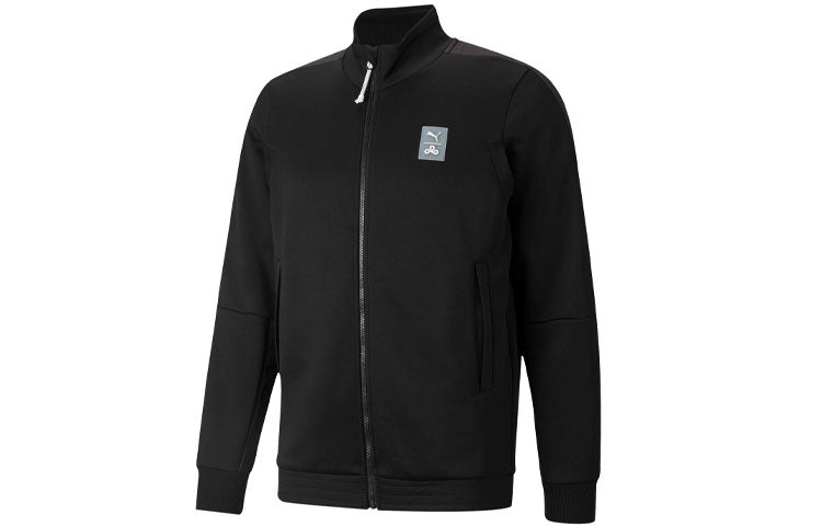 PUMA x CLOUD9 Crossover Contrasting Colors Logo Zipper Jacket Black 532385-01