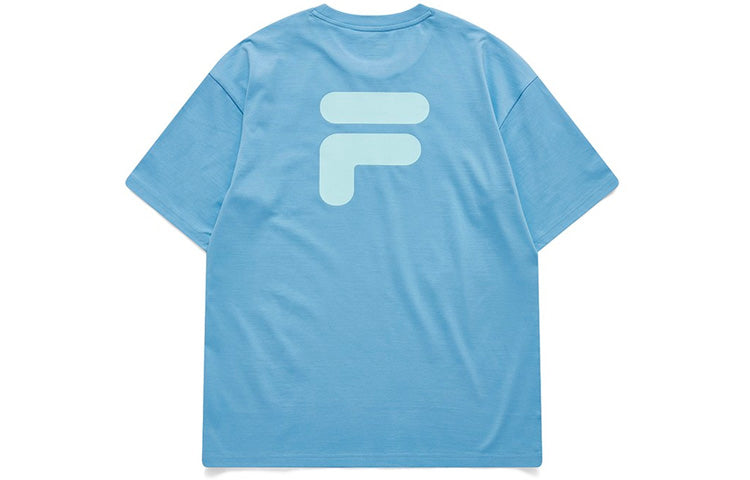 Fila FUSION Casual Sports Round Neck Short Sleeve Couple Style Blue T11U126110F-LB