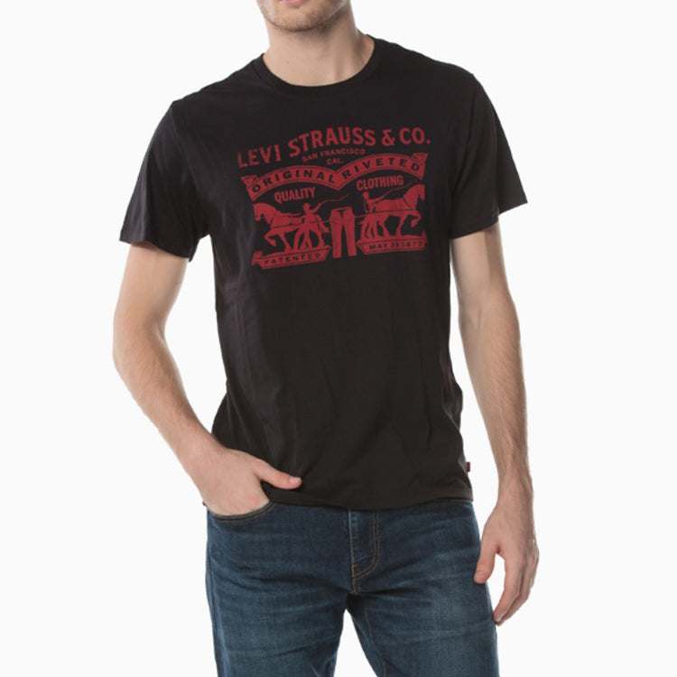 Men's Levis Classic 501 Short Sleeve Black 17783-0202
