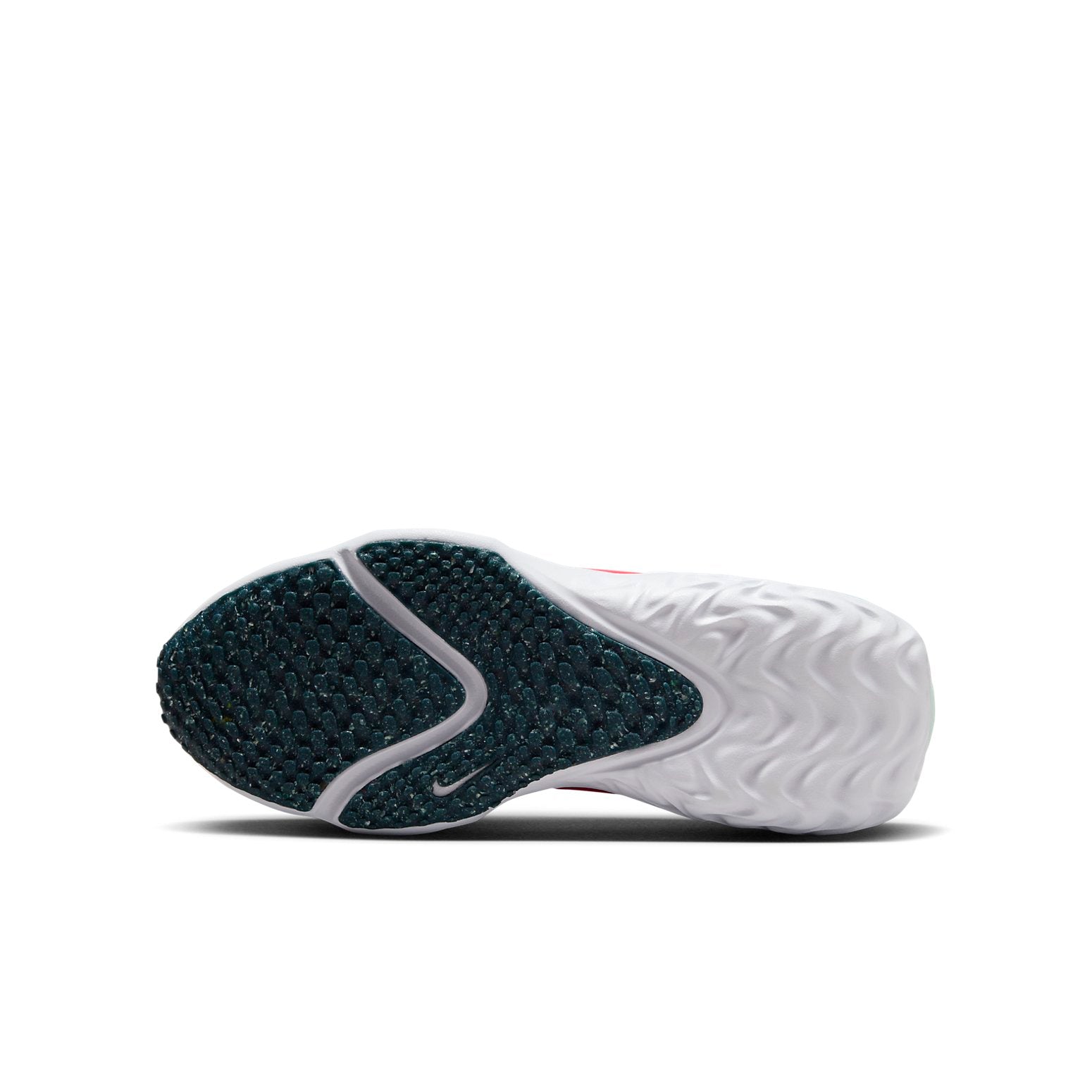 (GS) Nike Run Flow Running Shoes 'White Jade Ice Red' DR0472-101