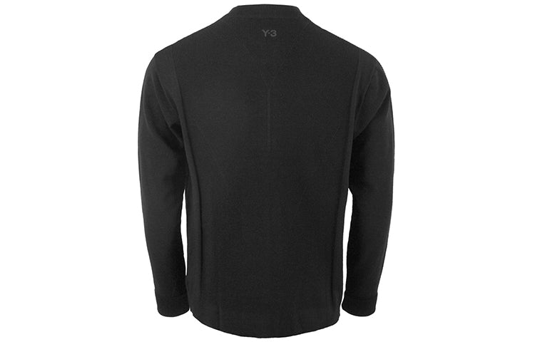 Men's Y-3 Knitted Track Jacket Casual Black DY7167