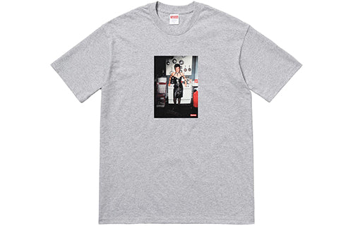 Supreme Nan Goldin Nan as a dominatrix Tee Heather Grey SS18-0181