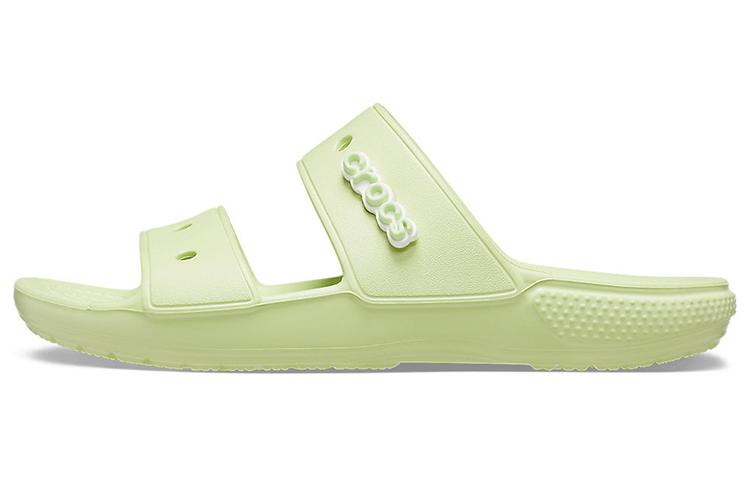 Crocs Classic Clog Cozy Unisex Gray Green Slippers 206761-335