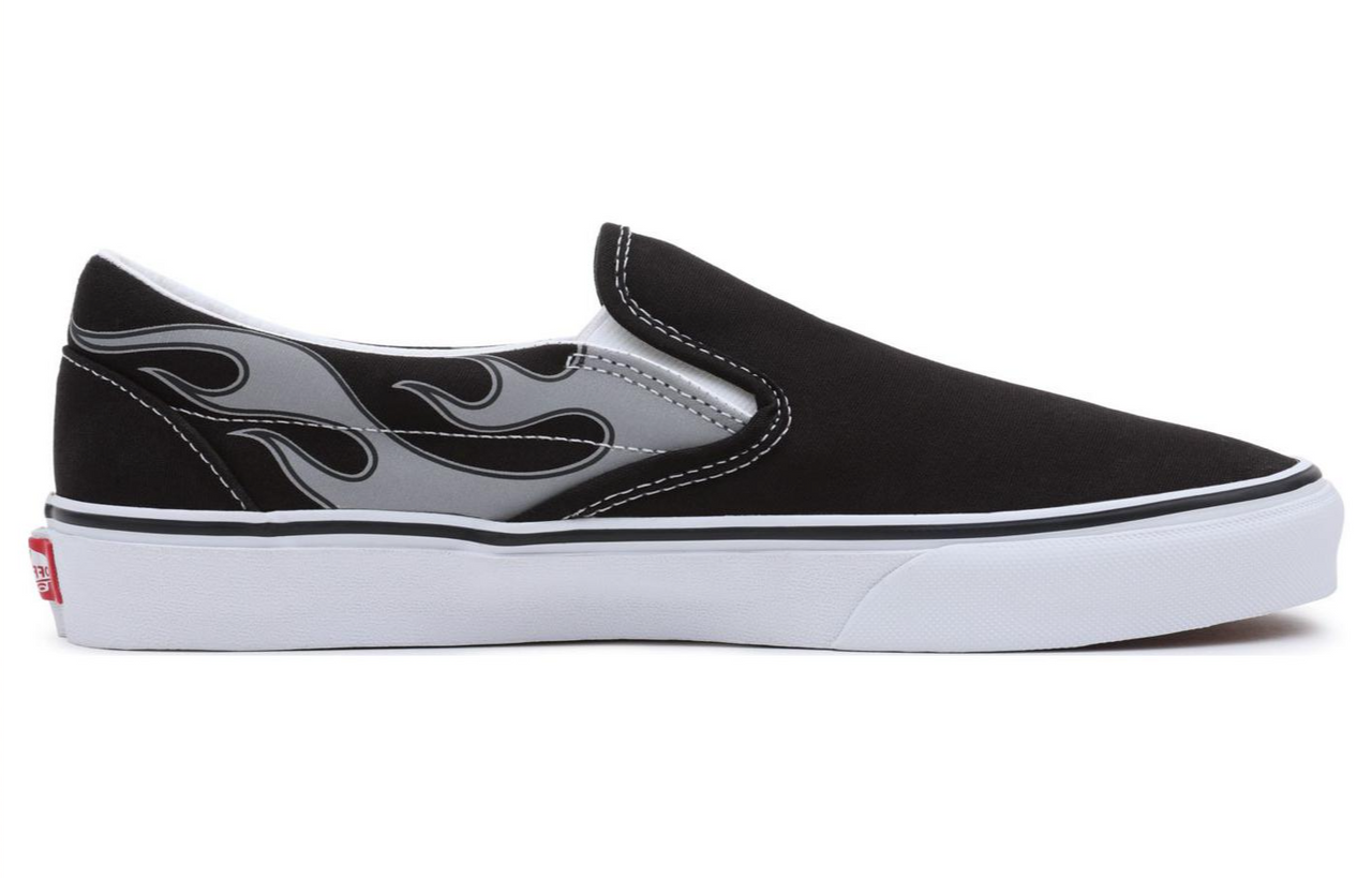 Vans Reflective Flame Slip-On 'Black White' VN0A7Q5DBM8