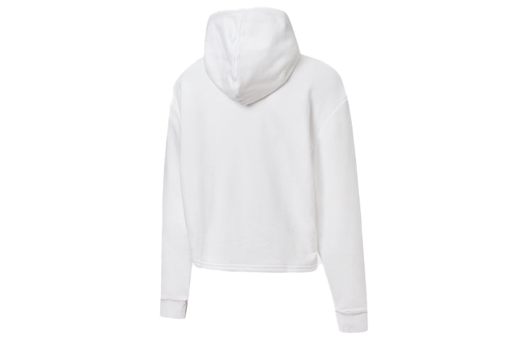 (WMNS) PUMA Metallic Logo Hoodie 'White Gold' 586356-02