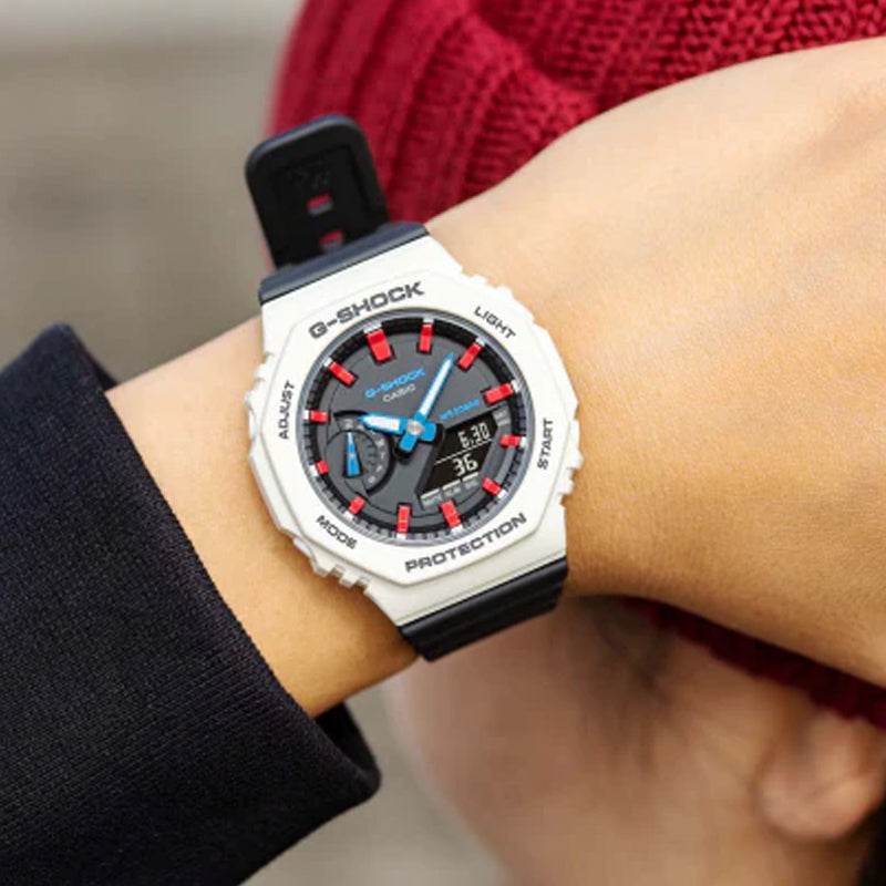 CASIO G-Shock Analog-Digital 'Black White' GMA-S2100WT-7A2JF