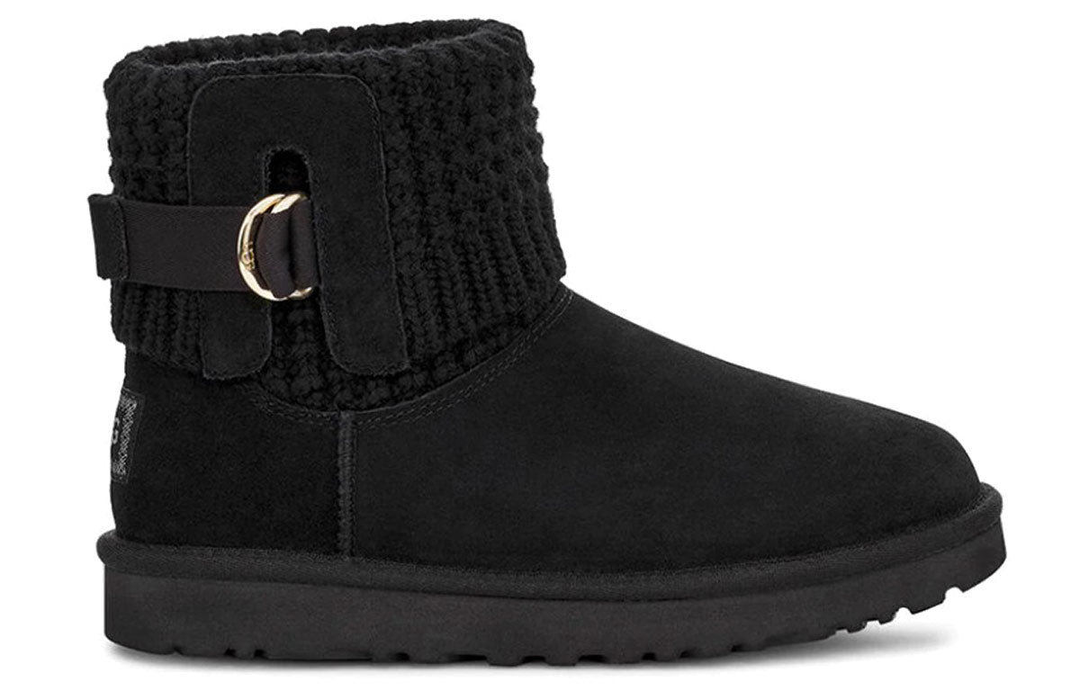(WMNS) UGG Classic Solene Mini Snow Boots Black 1113463-BLK