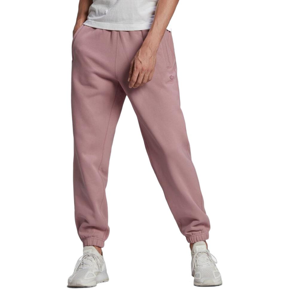 Men's adidas originals Logo Label Solid Color Pocket Bundle Feet Sports Pants/Trousers/Joggers Japanese Version Pink HC4535