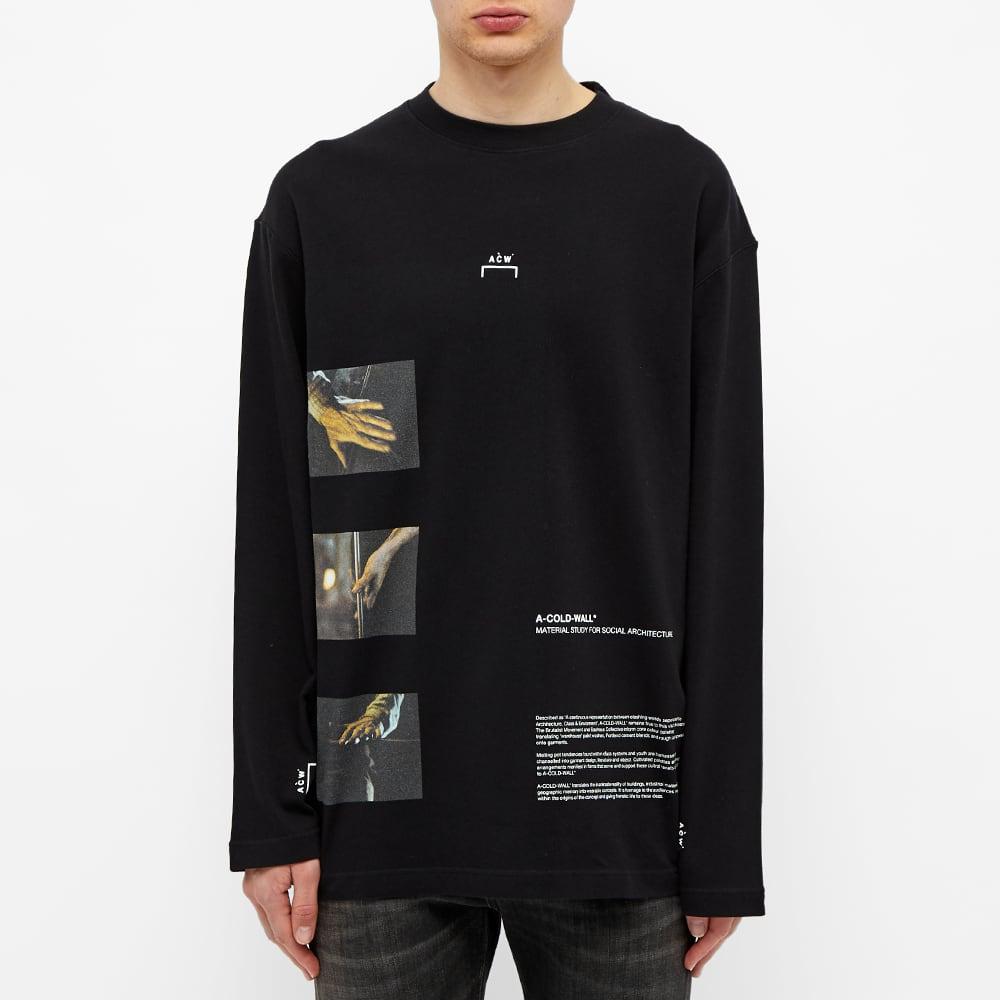 A-COLD-WALL* SS20 Long Sleeve Glass Blower Tee Unisex Black ACWMTS006WHL-BK