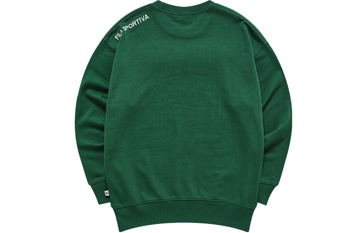 FILA FUSION Alphabet Logo Printing Sports Pullover Unisex Green T11U038205A-GN