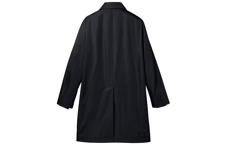 Men's adidas originals Contrasting Colors Stripe Lapel Long Sleeves Sports Jacket Black HN3988