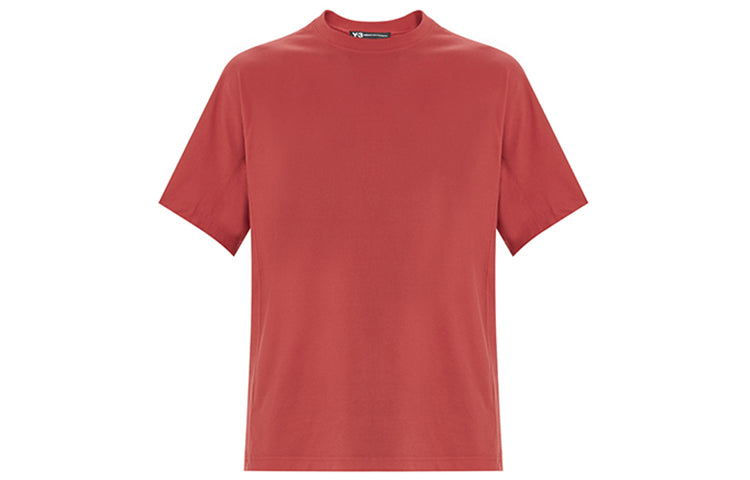 Y-3 Casual Cozy Round Neck Short Sleeve Orange Red T-Shirt FJ0367