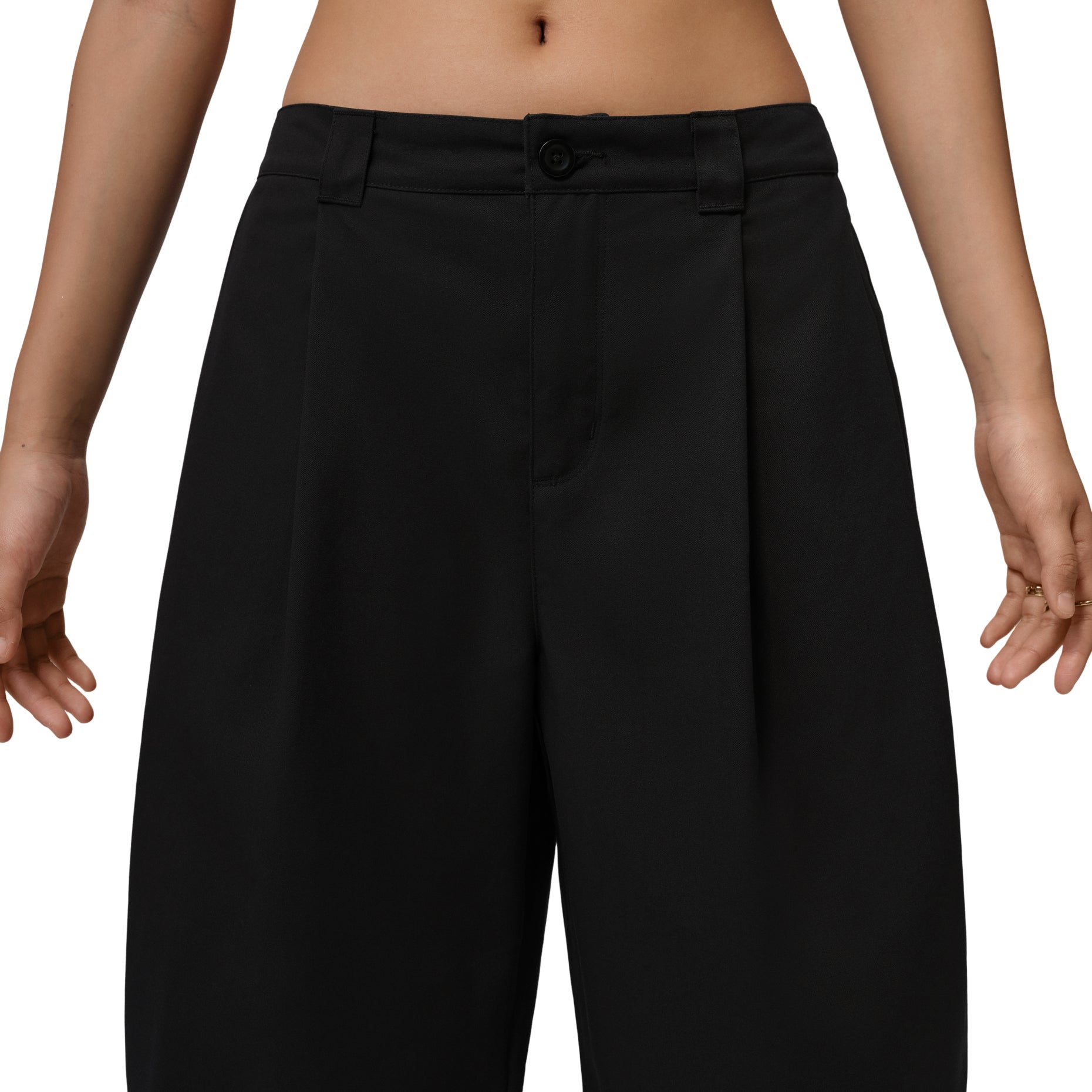 (WMNS) Jordan Flight Big Chino Shorts 'Black' IH0658-010