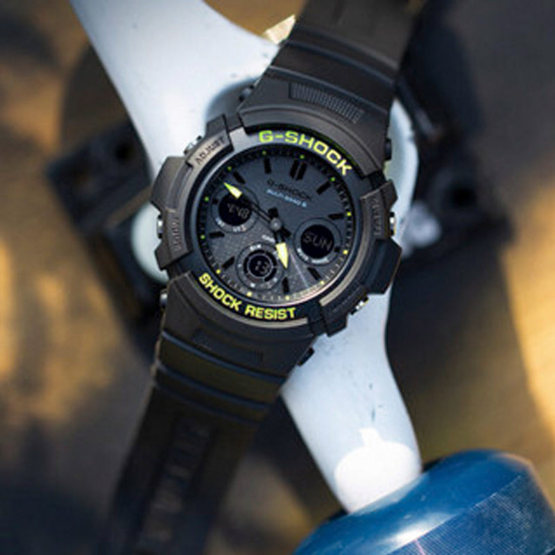 CASIO G-Shock Analog-Digital 'Black Green' AWG-M100SDC-1APR