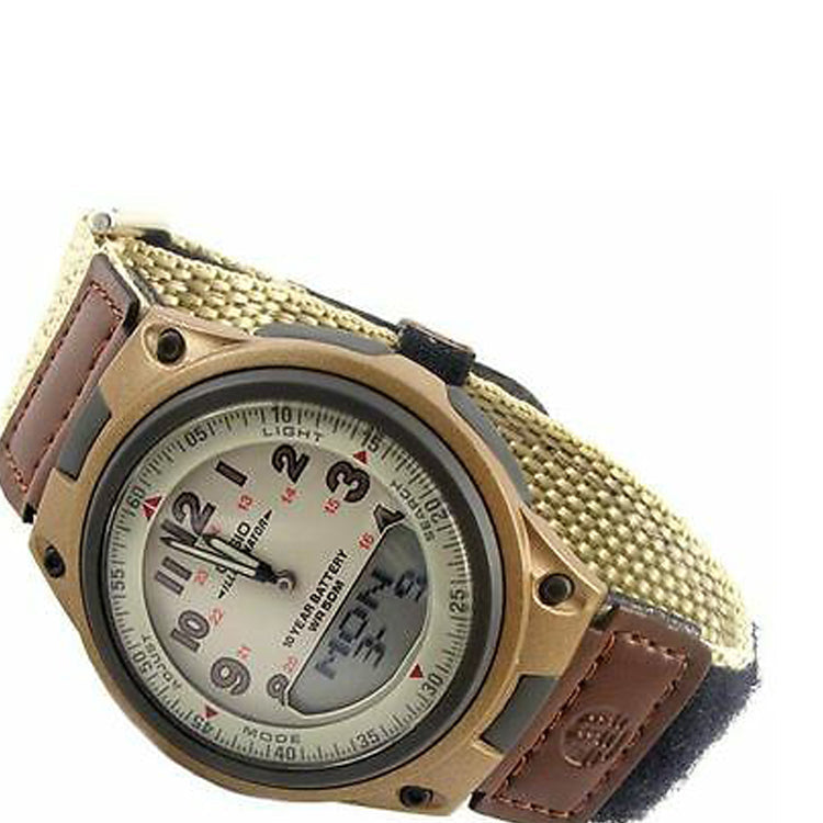 CASIO Waterproof Sports Shockproof Quartz Mens Brown Analog/Digital Combo AW-80V-5BV