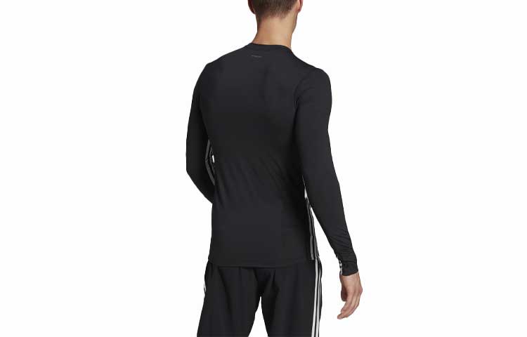 adidas TF Turf 3s Uv Tee Casual Breathable Sports Gym Long Sleeves Black HE4575