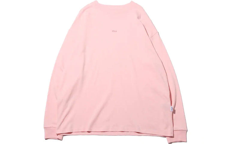 FILA Unisex Printing Round-neck Sweatshirt Pink FL3520-19