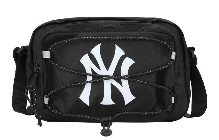 MLB String New York Yankees Logo Messenger Bag Black 32BGD4011-50L