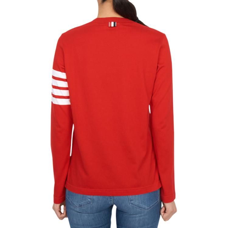 (WMNS) THOM BROWNE Long Sleeve T-Shirt 'Red' FJS103G-07862-600
