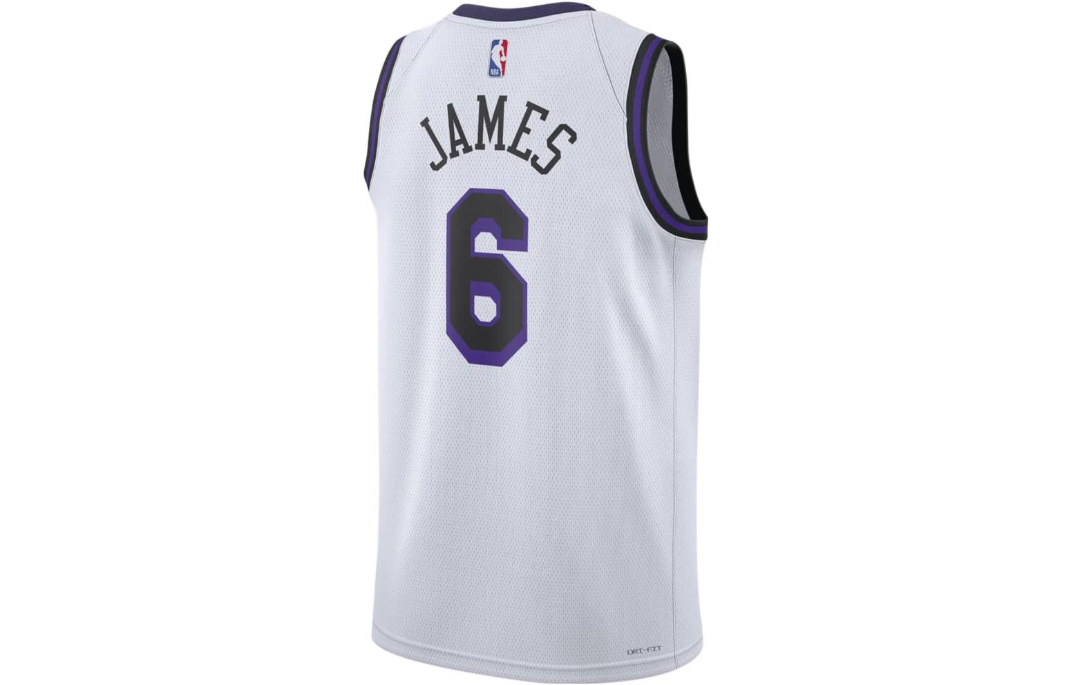 Nike Dri-FIT NBA Los Angeles Lakers Lebron James City Edition 2022/23 Swingman Jersey DO9597-101
