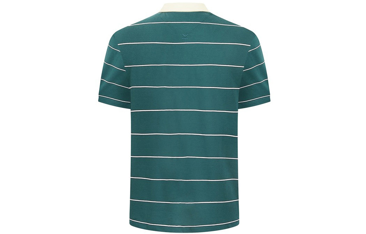 Men's KENZO SS21 Small Tiger Head Loose Short Sleeve Polo Shirt Green FA65PO5074SO-73